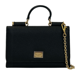 Crossbody Wallet On Chain,Piel,Negro,3*